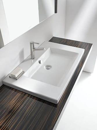 DURAVIT 2ND FLOOR umývadlo 60 cm, s otvorom pre batériu a prepadom 0347600000 Obrázek - fotka