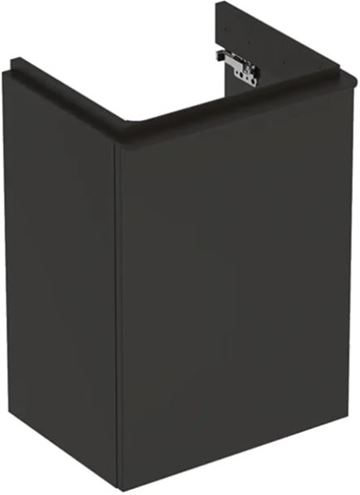 GEBERIT SMYLE SQUARE skrinka pod umývadlo 44,2x35,6x61,7 cm, 1 dvierka, pánty vpravo, matná lávová 500.350.JK.1 Obrázek - Hlavní obrázek