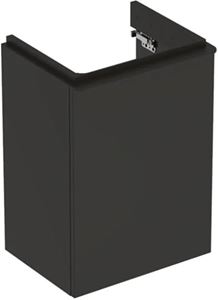 GEBERIT SMYLE SQUARE skrinka pod umývadlo 44,2x35,6x61,7 cm, 1 dvierka, pánty vpravo, matná lávová