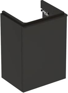 GEBERIT SMYLE SQUARE skrinka pod umývadlo 44,2x35,6x61,7 cm, 1 dvierka, pánty vľavo, matná lávová