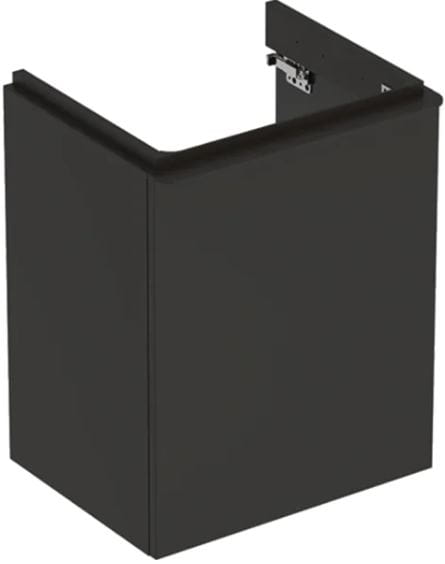 GEBERIT SMYLE SQUARE skrinka pod umývadlo 49,2x40,6x61,7 cm, 1 dvierka, pánty vľavo, matná lávová