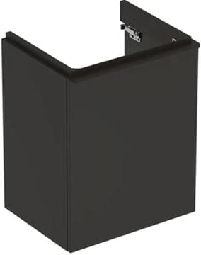 GEBERIT SMYLE SQUARE skrinka pod umývadlo 49,2x40,6x61,7 cm, 1 dvierka, pánty vľavo, matná lávová