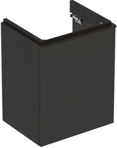 GEBERIT SMYLE SQUARE skrinka pod umývadlo 49,2x40,6x61,7 cm, 1 dvierka, pánty vľavo, matná lávová