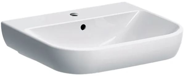 GEBERIT SMYLE umývadlo 60 cm, s otvorom pre batériu a prepadom 500.228.01.1 Obrázek - Hlavní obrázek