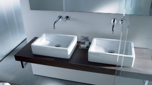 DURAVIT VERO umývadlo na dosku 60 cm, bez prepadu, WonderGliss 04556000001 Obrázek - fotka