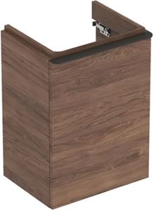 GEBERIT SMYLE SQUARE skrinka pod umývadlo 44,2x35,6x61,7 cm, 1 dvierka, pánty vpravo, orech hickory