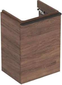 GEBERIT SMYLE SQUARE skrinka pod umývadlo 44,2x35,6x61,7 cm, 1 dvierka, pánty vľavo, orech hickory