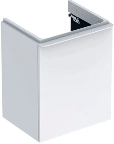 GEBERIT SMYLE SQUARE skrinka pod umývadlo 49,2x40,6x61,7 cm, 1 dvierka, pánty vľavo, lesklá biela 500.364.00.1 Obrázek - Hlavní obrázek