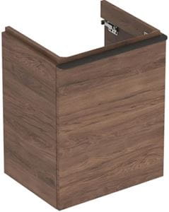 GEBERIT SMYLE SQUARE skrinka pod umývadlo 49,2x40,6x61,7 cm, 1 dvierka, pánty vľavo, orech hickory