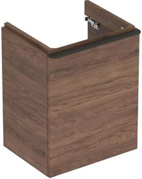 GEBERIT SMYLE SQUARE skrinka pod umývadlo 49,2x40,6x61,7 cm, 1 dvierka, pánty vľavo, orech hickory