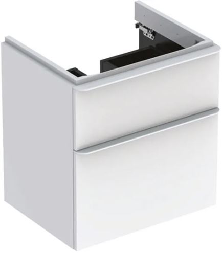 GEBERIT SMYLE SQUARE skrinka pod umývadlo 58,4x47x61,7 cm, 2 zásuvky, lesklá biela 500.352.00.1 Obrázek - Hlavní obrázek