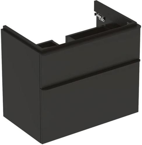 GEBERIT SMYLE SQUARE skrinka pod umývadlo 73,4x47x61,7 cm, 2 zásuvky, matná lávová 500.353.JK.1 Obrázek - Hlavní obrázek