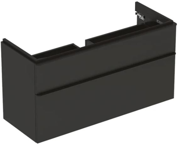 GEBERIT SMYLE SQUARE skrinka pod umývadlo 118,4x47x61,7 cm, 2 zásuvky, matná lávová 500.355.JK.1 Obrázek - Hlavní obrázek