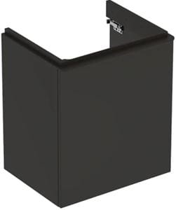 GEBERIT SMYLE SQUARE skrinka pod umývadlo 53,6x43,3x61,7 cm, 1 dvierka, pánty vpravo, matná lávová