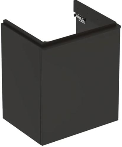 GEBERIT SMYLE SQUARE skrinka pod umývadlo 53,6x43,3x61,7 cm, 1 dvierka, pánty vpravo, matná lávová 500.365.JK.1 Obrázek - Hlavní obrázek