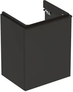 GEBERIT SMYLE SQUARE skrinka pod umývadlo 49,2x40,6x61,7 cm, 1 dvierka, pánty vpravo, matná lávová