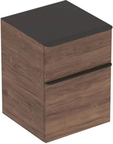 GEBERIT SMYLE SQUARE nízka skrinka 45x47x60 cm, 2 zásuvky, orech hickory 500.357.JR.1 Obrázek - Hlavní obrázek