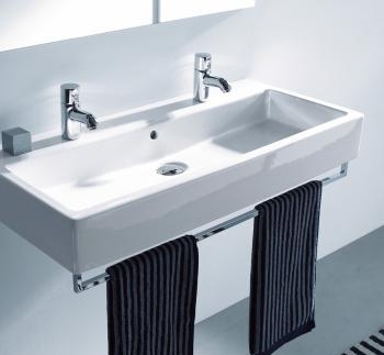 DURAVIT VERO umývadlo 100 cm, s 2 otvormi pre batérie a prepadom 0454100024 Obrázek - fotka