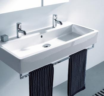 DURAVIT VERO umývadlo 100 cm, s 2 otvormi pre batérie a prepadom 0454100024 Obrázek - fotka