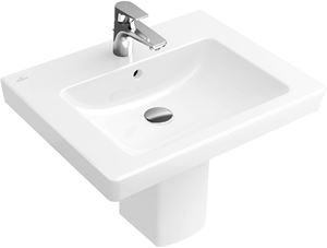 VILLEROY & BOCH VERITY DESIGN 2.0 polostĺp pre umývadlo, CeramicPlus, alpská biela