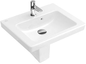VILLEROY & BOCH VERITY DESIGN 2.0 polostĺp pre umývadlo, alpská biela
