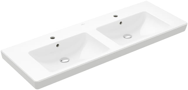 VILLEROY & BOCH VERITY DESIGN 2.0dvojumývadlo 130 cm, s 2 otvormi pre batérie a prepadom, CeramicPlus 4A94D0R1 Obrázek - Hlavní obrázek
