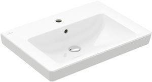 VILLEROY & BOCH VERITY DESIGN 2.0 umývadlo 65 cm, s otvorom pre batériu a prepadom, CeramicPlus, alpská biela