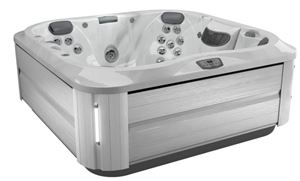 JACUZZI J-335 vírivka 214x214 cm, pre 5-6 osôb, 42 trysiek, s izoláciou SmartSeal, s termokrytom, s osvetlením, platinum/brushed grey