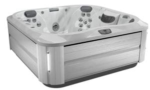 JACUZZI J-335 vírivka 214x214 cm, pre 5-6 osôb, 42 trysiek, s izoláciou SmartSeal, s termokrytom, s osvetlením, platinum/brushed grey