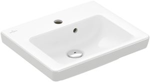 VILLEROY & BOCH VERITY DESIGN 2.0 umývadlo 45 cm, s otvorom pre batériu a prepadom, CeramicPlus, alpská biela