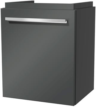 VILLEROY & BOCH VERITY DESIGN 2.0 skrinka pod umývadielko 43,5x36,2x54 cm, 1 dvierka, pánty vľavo, Glossy Grey