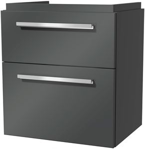 VILLEROY & BOCH VERITY DESIGN 2.0 skrinka pod umývadlo 53,5x42x60 cm, 2 zásuvky, Glossy Grey