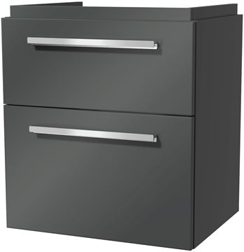VILLEROY & BOCH VERITY DESIGN 2.0 skrinka pod umývadlo 53,5x42x60 cm, 2 zásuvky, Glossy Grey