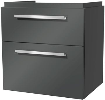 VILLEROY & BOCH VERITY DESIGN 2.0 skrinka pod umývadlo 58,5x45x60 cm, 2 zásuvky, Glossy Grey
