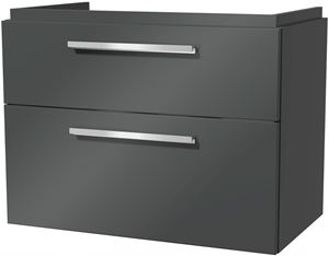 VILLEROY & BOCH VERITY DESIGN 2.0 skrinka pod umývadlo 78,5x45x60 cm, 2 zásuvky, Glossy Grey