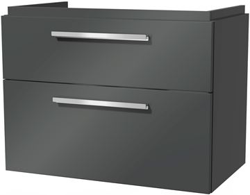 VILLEROY & BOCH VERITY DESIGN 2.0 skrinka pod umývadlo 78,5x45x60 cm, 2 zásuvky, Glossy Grey