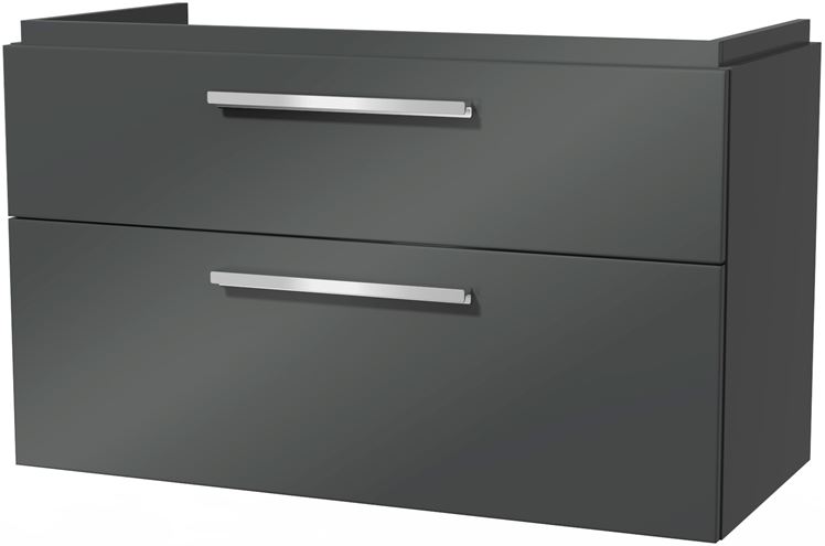 VILLEROY & BOCH VERITY DESIGN 2.0 skrinka pod umývadlo 98,5x45x60 cm, 2 zásuvky, Glossy Grey B07300FP Obrázek - Hlavní obrázek