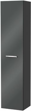 VILLEROY & BOCH VERITY DESIGN 2.0 vysoká skrinka 40x34,2x174,3 cm, 1 dvierka, pánty vľavo, Glossy Grey