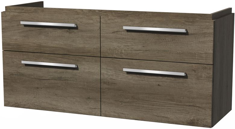 VILLEROY & BOCH VERITY DESIGN 2.0 skrinka pod dvojumývadlo 128,5x45x60 cm, 4 zásuvky, Oak Nebraska B07200PJ Obrázek - Hlavní obrázek
