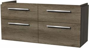 VILLEROY & BOCH VERITY DESIGN 2.0 skrinka pod dvojumývadlo 128,5x45x60 cm, 4 zásuvky, Oak Nebraska