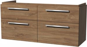 VILLEROY & BOCH VERITY DESIGN 2.0 skrinka pod dvojumývadlo 128,5x45x60 cm, 4 zásuvky, Oak Kansas
