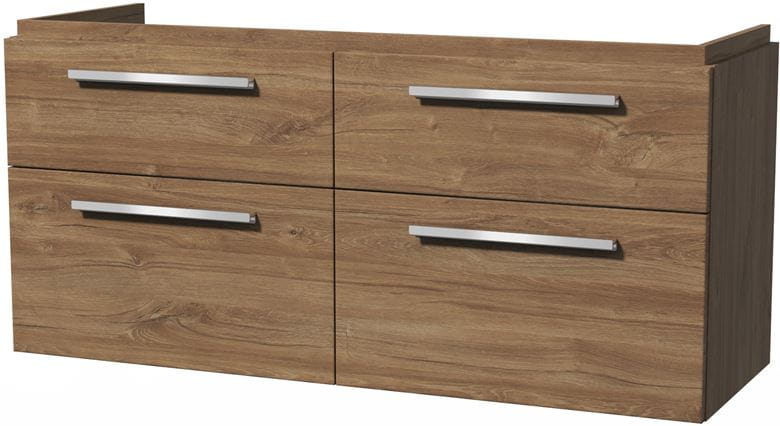 VILLEROY & BOCH VERITY DESIGN 2.0 skrinka pod dvojumývadlo 128,5x45x60 cm, 4 zásuvky, Oak Kansas B07200RH Obrázek - Hlavní obrázek