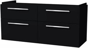 VILLEROY & BOCH VERITY DESIGN 2.0 skrinka pod dvojumývadlo 128,5x45x60 cm, 4 zásuvky, Black Matt