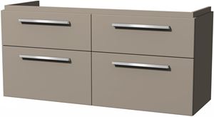 VILLEROY & BOCH VERITY DESIGN 2.0 skrinka pod dvojumývadlo 128,5x45x60 cm, 4 zásuvky, Sandgrey Matt