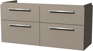 VILLEROY & BOCH VERITY DESIGN 2.0 skrinka pod dvojumývadlo 128,5x45x60 cm, 4 zásuvky, Sandgrey Matt