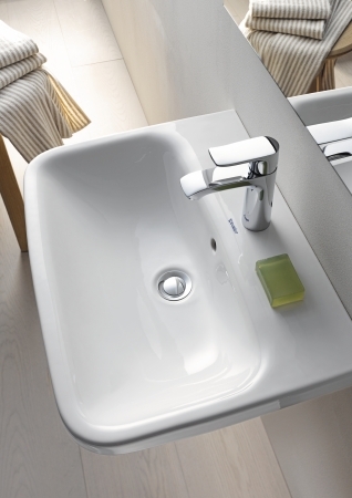 DURAVIT DURASTYLE umývadielko 45 cm, s otvorom pre batériu, bez prepadu 0708450000 Obrázek - fotka