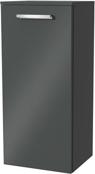VILLEROY & BOCH VERITY DESIGN 2.0 nízka skrinka 40x34,3x88,8 cm, 1 dvierka, pánty vľavo, Glossy Grey