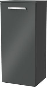 VILLEROY & BOCH VERITY DESIGN 2.0 nízka skrinka 40x34,3x88,8 cm, 1 dvierka, pánty vľavo, Glossy Grey