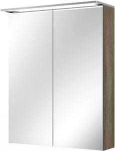 VILLEROY & BOCH VERITY DESIGN 2.0 zrkadlová skrinka 60x76x14,9 cm, osvetlenie, so zväčšovacím zrkadlom, vypínačom a el. zásuvkou, Oak Nebraska
