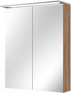 VILLEROY & BOCH VERITY DESIGN 2.0 zrkadlová skrinka 60x76x14,9 cm, osvetlenie, so zväčšovacím zrkadlom, vypínačom a el. zásuvkou, Oak Kansas